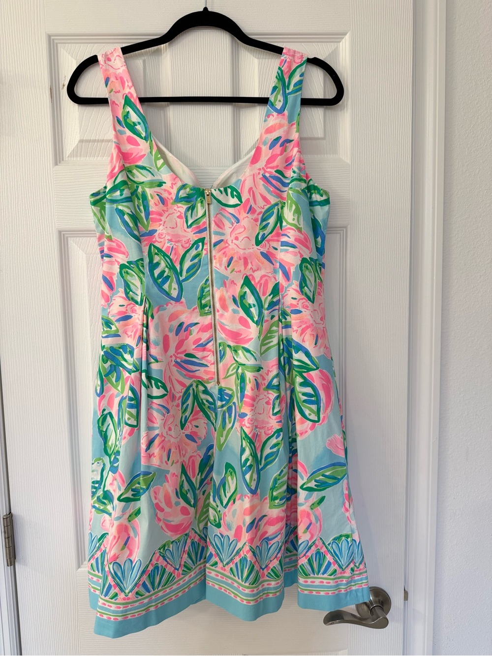 Lilly Pulitzer Pink and Aqua Floral Dress - Picture 5 of 8